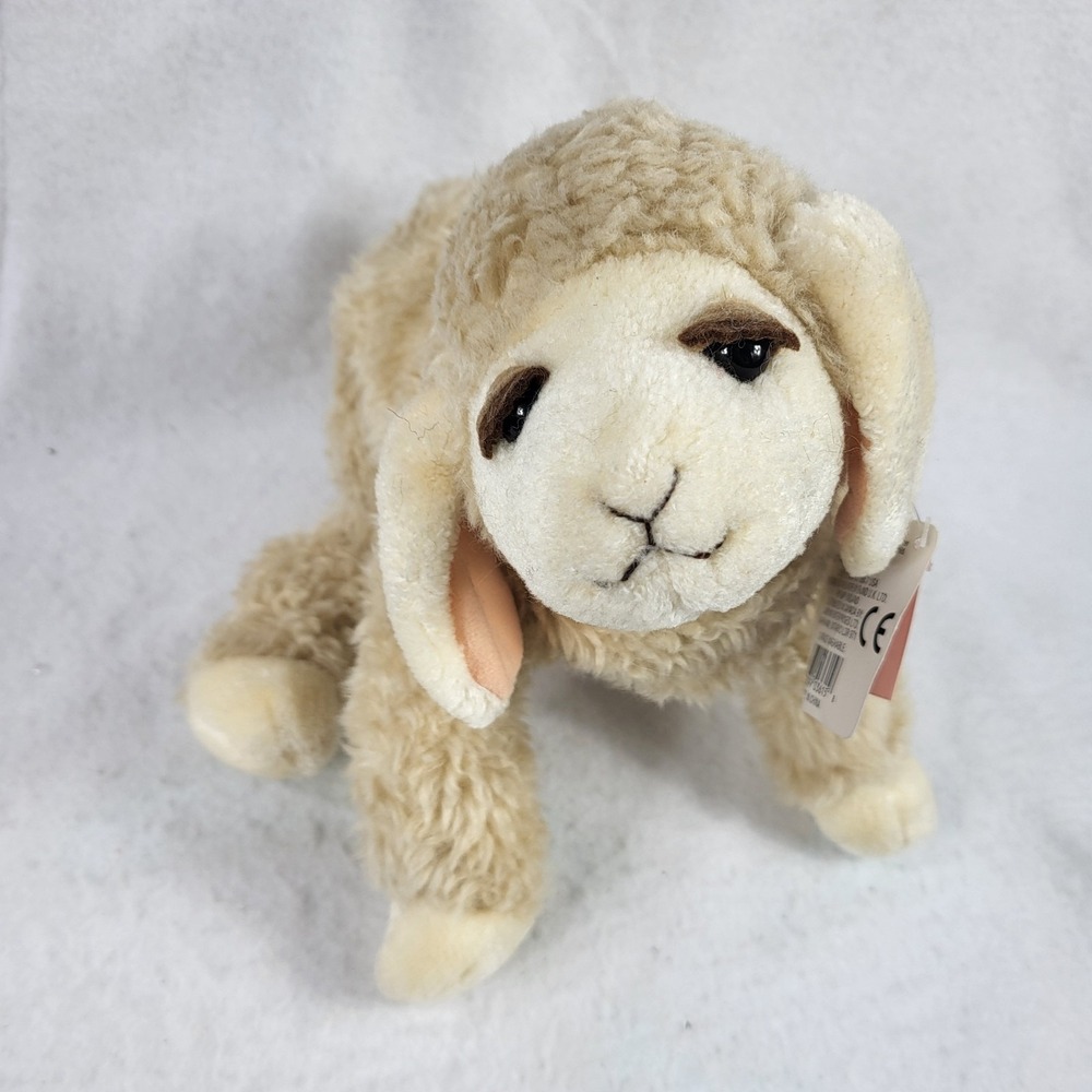 GUND Sheepish Cream Tan Sheep Lamb Stuffed Plush Animal Rare Vendors Sample Doll